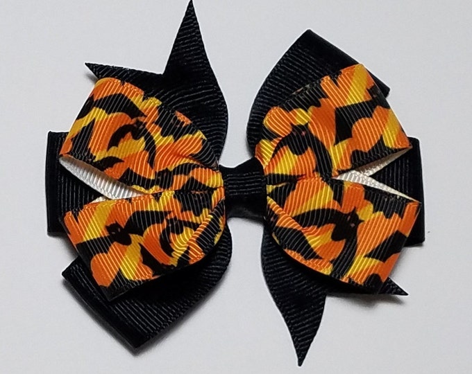 3.5" Bat Hair Bow *You Choose Solid Bow Color*