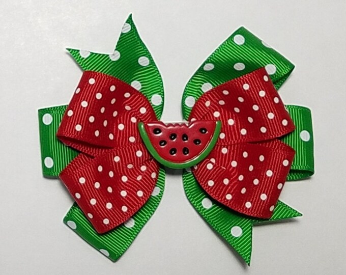 3.5" Watermelon Hair Bow