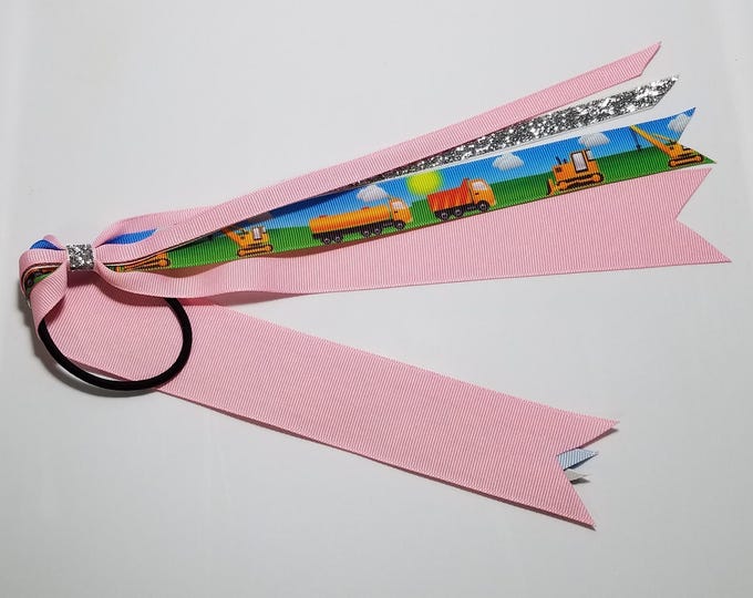 Construction Truck Ponytail Streamer *CLEARANCE*