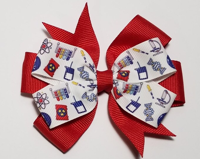 3.5" Science Hair Bow *CLEARANCE*
