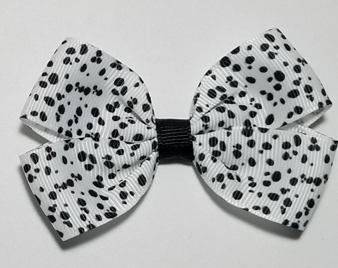 3" Dalmatian Puppy Spots Hair Bow