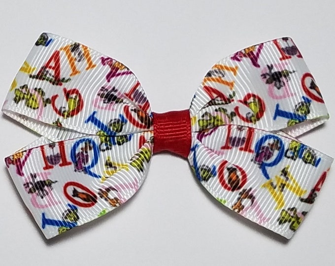 3" Alphabet Letters Hair Bow *CLEARANCE*