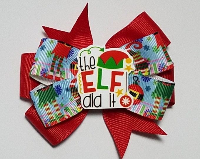 3.5" Elf Hair Bow *You Choose Color*