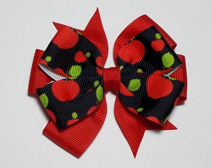 3.5" Apple Hair Bow *CLEARANCE*