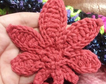 Crochet Pot Leaf Pattern