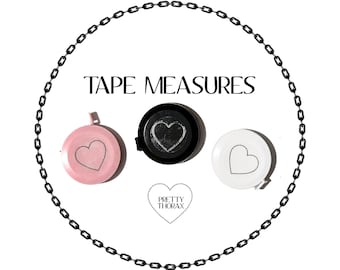 Soft Measuring Tape, Portable and Retractable, Double Sided 60 inches 150cm, Sewing Sizing Accessory, Black White Pink