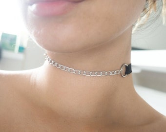 Lorelei Choker - Elastic Chain Necklace, Size Inclusive Adjustable Costume Jewellery, Fashion Accessories