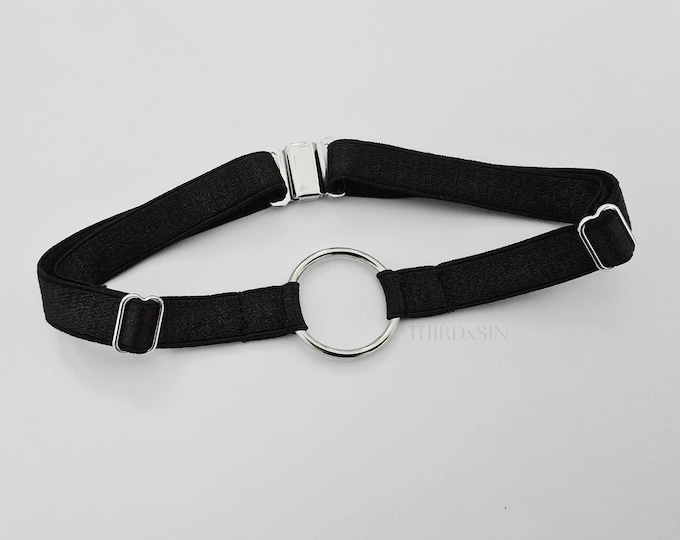 SIMPLICITY | Choker with O Ring, Simple Handmade Jewellery, Adjustable with Magnetic Clasp, Plus Size Inclusive