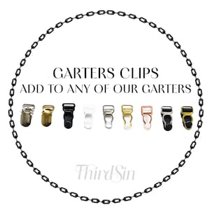 Adjustable Straps and Suspender Clips for Garters - Add a Pair to your Garter Order