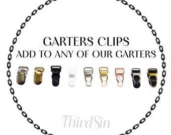 Adjustable Straps and Suspender Clips for Garters - Add a Pair to your Garter Order