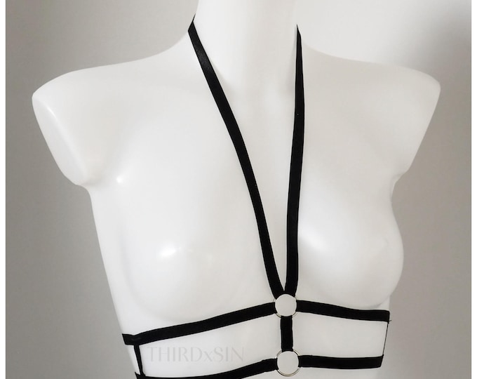 JUNO | Harness for Women, Strappy Cupless Bra Accessory, Festival Rave Outfit or Lingerie