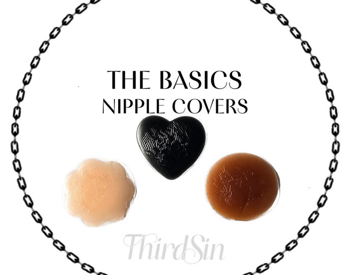 Reusable Pasties, Nipple Covers, Self-Adhesive Silicone 1 PAIR