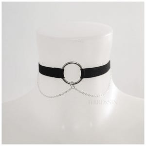 LUXURE Choker with Chains, Alternative Jewellery for Her, Plus Size Inclusive Necklace