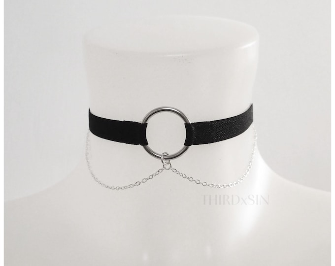 LUXURE | Choker with Chains, Alternative Jewellery for Her, Plus Size Inclusive Necklace