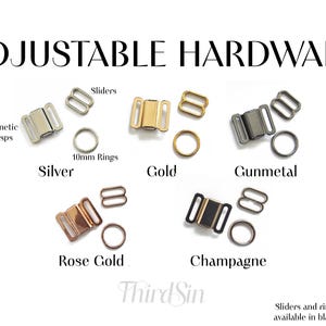 LILITH Crotchless Panties, Satin Lingerie Harness, Plus Size Inclusive afbeelding 7