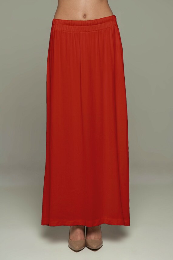 next red maxi skirt