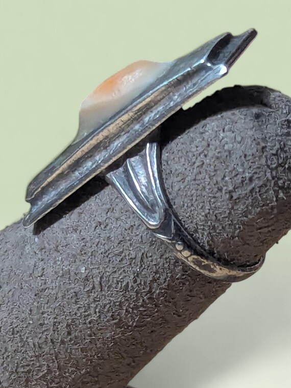 Sterling Silver  Rectangular Blister Pearl Emboss… - image 7