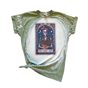 T-shirt décoloré The Plant Lady Tarot