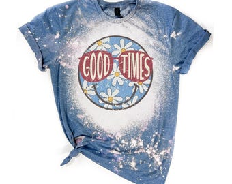 Good Times Retro Daisy Bleached Tee