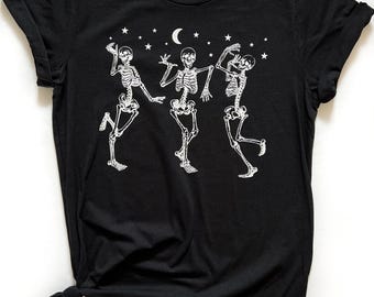 Dancing Skeletons Halloween Tee