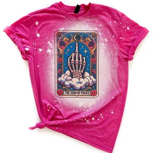 Camiseta Zero Of Fucks Tarot Branqueada