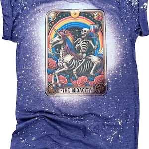 The Audacity Tarot Card Bleached Tee