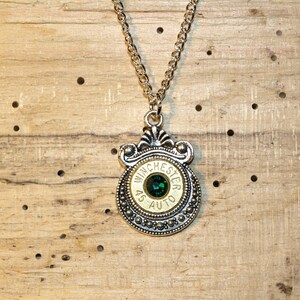 Handmade 45 Auto Bullet Necklace . Comes with Nickel or Brass Bullets. With or without Swarovski Crystals. N-343