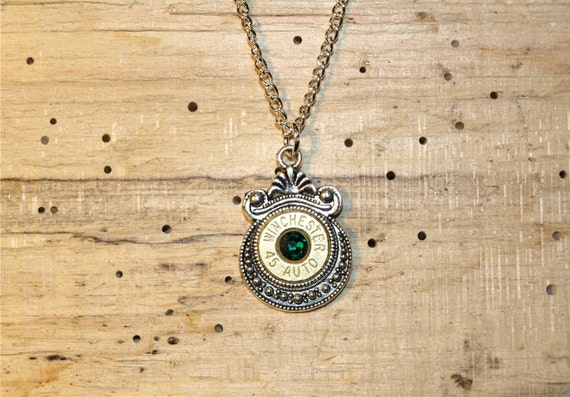 Handmade 45 Auto Bullet Necklace Comes With Nickel or Brass