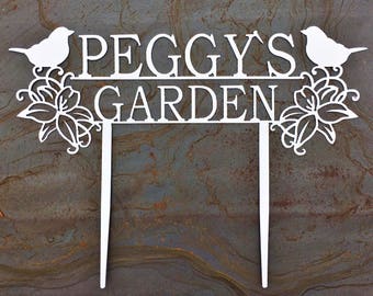 Custom Metal Garden Stakes | Custom Garden Sign | Mother&#39;s Day Gift | Gift For Mom | Gift For Grandma