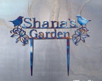 Custom Metal Garden Stakes | Custom Garden Sign | Mother&#39;s Day Gift | Gift For Mom | Gift For Grandma