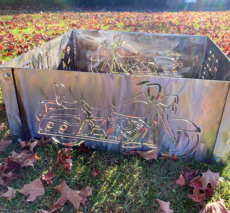 Personalized Fire Pit Custom Metal Square Fire Pit Etsy