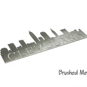 Cleveland Skyline Cleveland Art Cleveland Gift Housewarming Gift Metal Skyline Made In Ohio Metal Skyline Steel Art image 6