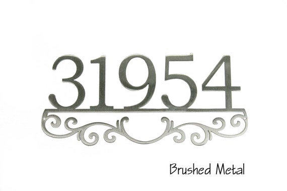 Custom Address Sign | Metal Address Sign | Address Sign with Scrollwork | Metal House Numbers | Custom Outdoor decor