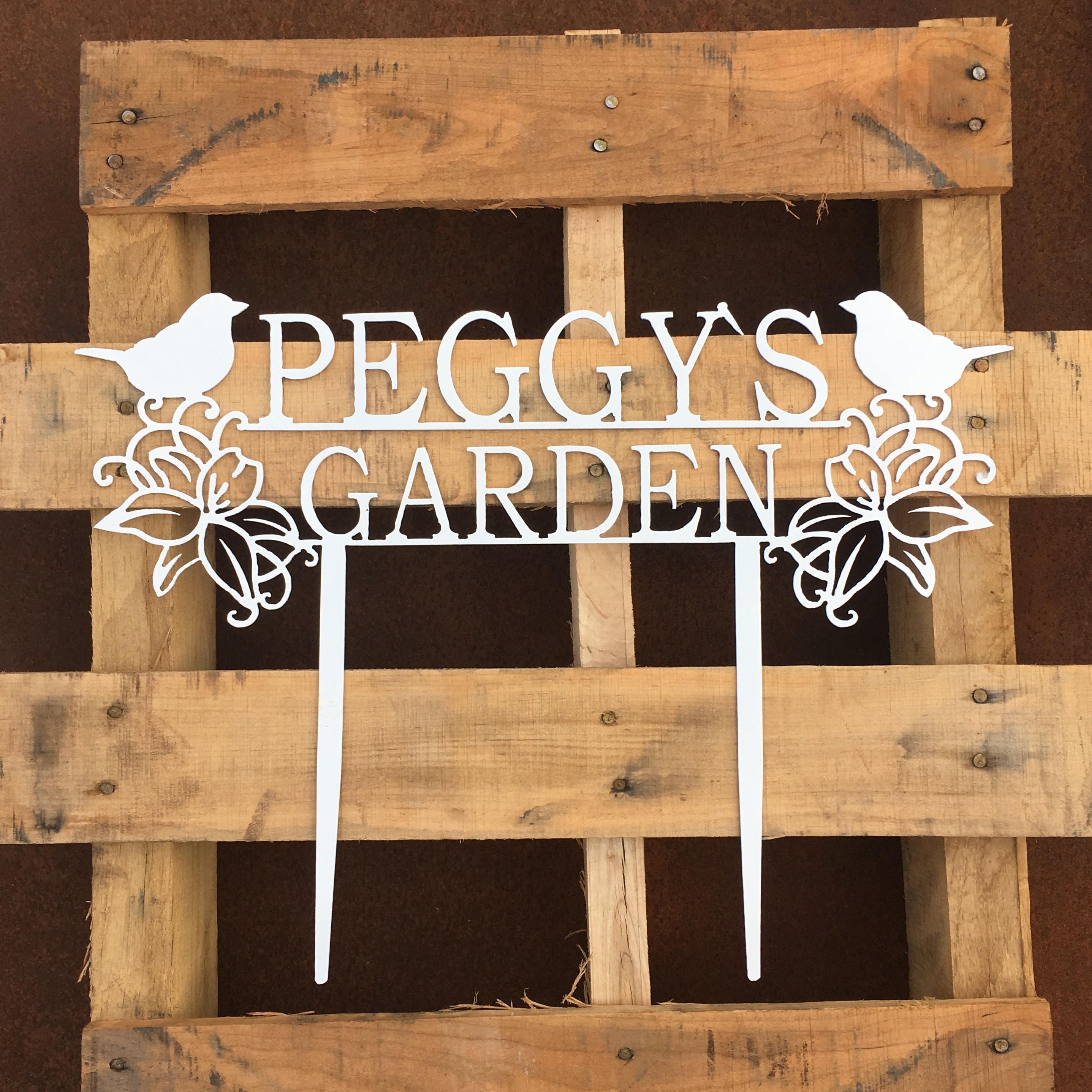 Custom Metal Garden Stakes | Custom Garden Sign | Mother's Day Gift