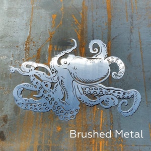 Octopus Art | Metal Octopus | Beach House Decor | Nautical Decor | Ocean Decor