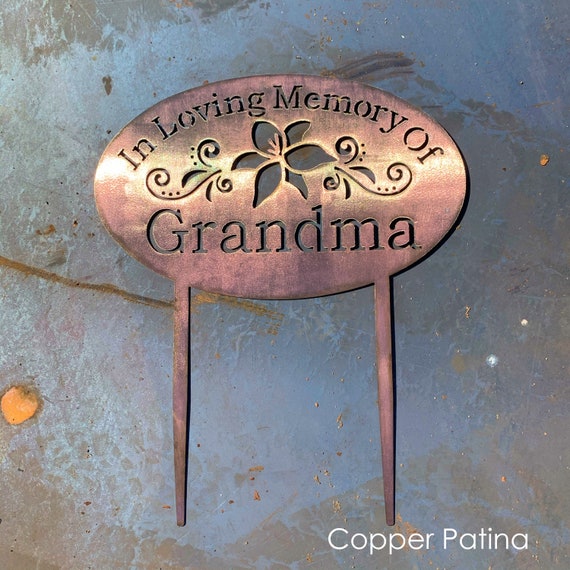 Garden Sign with Stakes | Metal Memorial Plaque | Pet Memorial | In Loving Memory Garden Sign | Dog Grave Marker | Religious Memorial