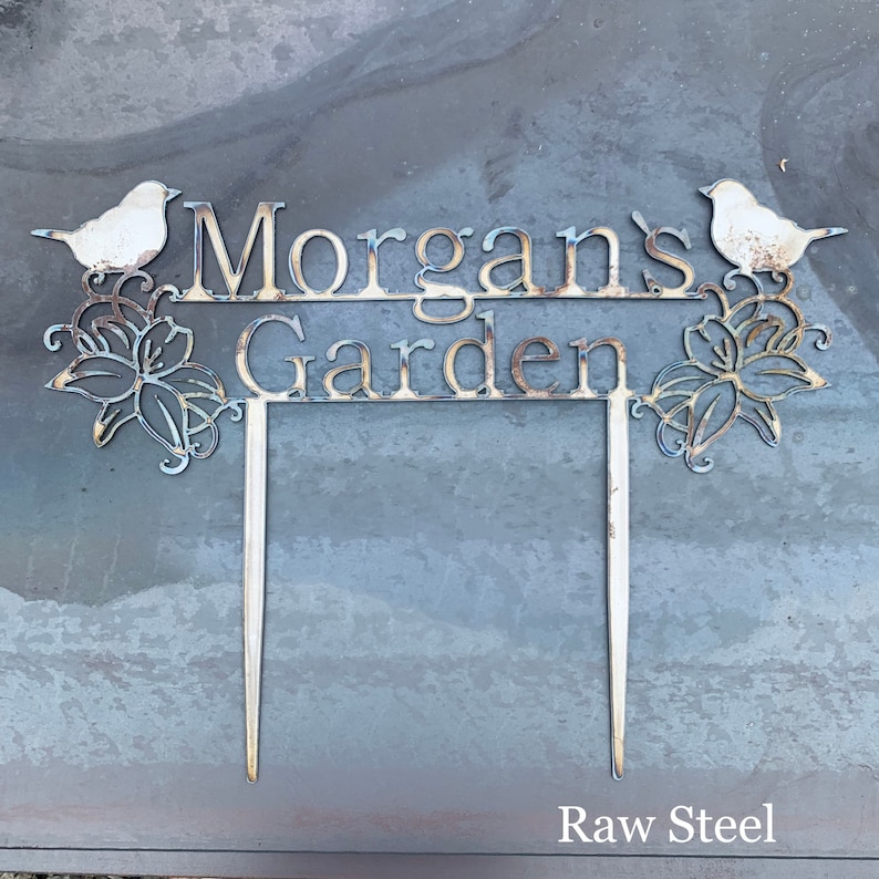 Custom Metal Garden Stakes Custom Garden Sign Mother's Day Gift Gift For Mom Gift For Grandma image 8