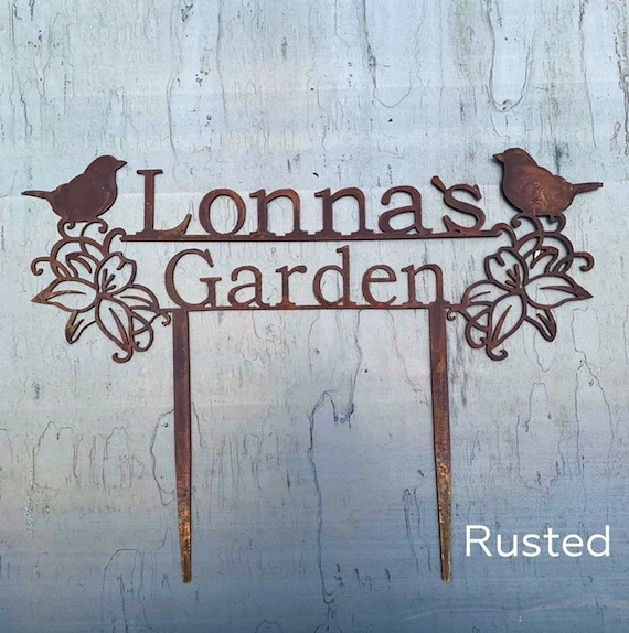 Custom Metal Garden Stakes | Custom Garden Sign | Mother's Day Gift | Gift For Mom | Gift For Grandma