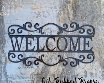 Welcome Sign | Metal Sign | Housewarming Gift | Unique Gift | Metal Welcome Sign | Outdoor sign | Hostess Gift