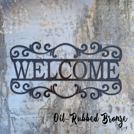 Welcome Sign | Metal Sign | Housewarming Gift | Unique Gift | Metal Welcome Sign | Outdoor sign | Hostess Gift