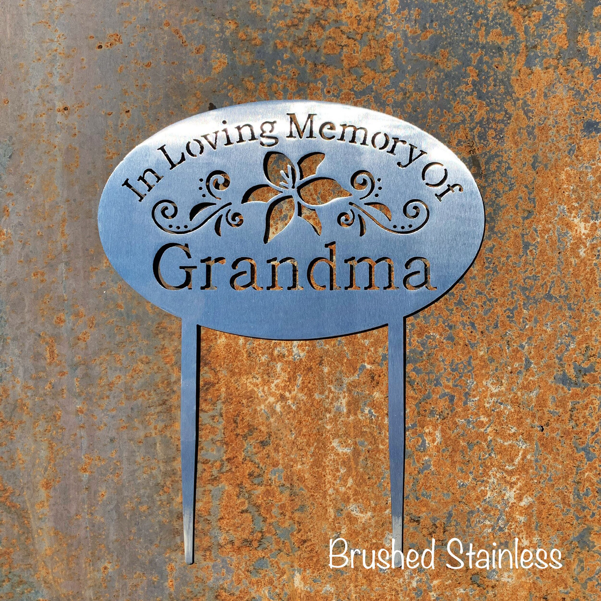 Garden Sign with Stakes | Metal Memorial Plaque | Pet Memorial | In ...