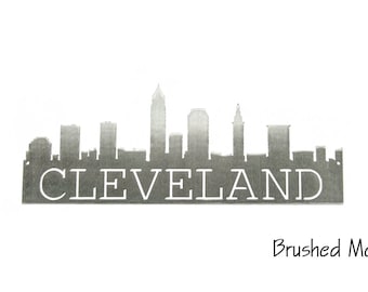 Cleveland Skyline | Cleveland Art | Cleveland Gift | Housewarming Gift | Metal Skyline | Made In Ohio |  Metal Skyline | Steel Art