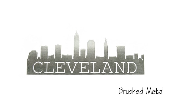 Cleveland Skyline | Cleveland Art | Cleveland Gift | Housewarming Gift | Metal Skyline | Made In Ohio |  Metal Skyline | Steel Art