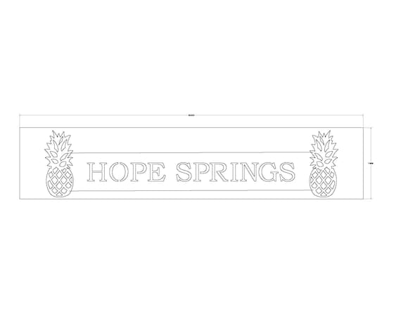 Hope Springs 3 pc sign