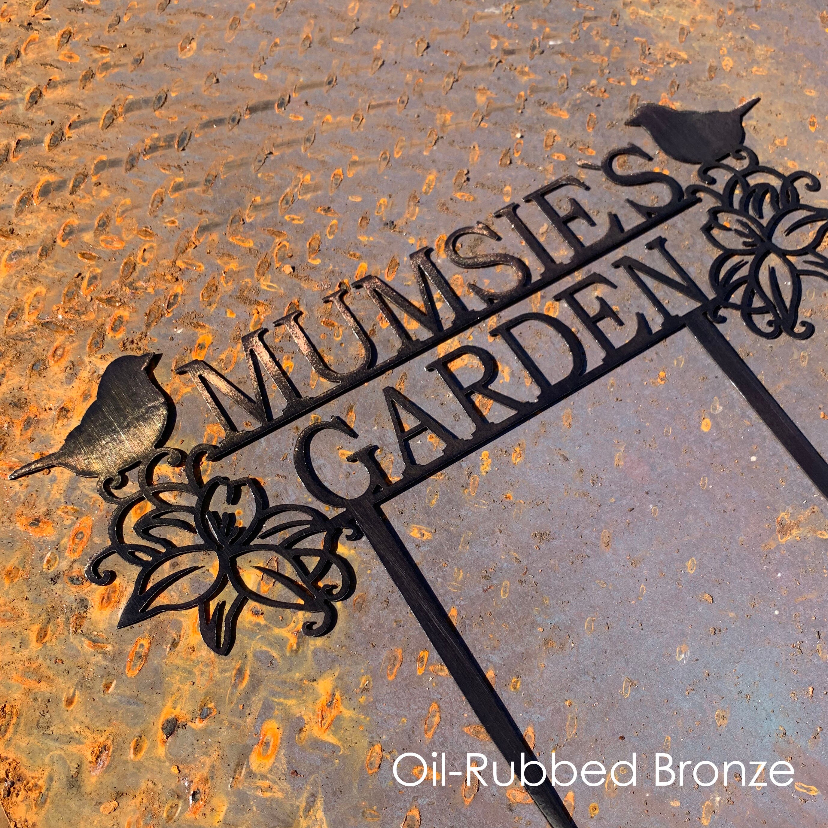 Custom Metal Garden Stakes Custom Garden Sign Mother's Day Gift