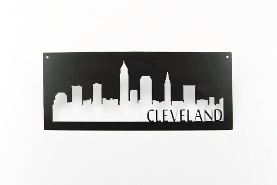 Cleveland Skyline metal art