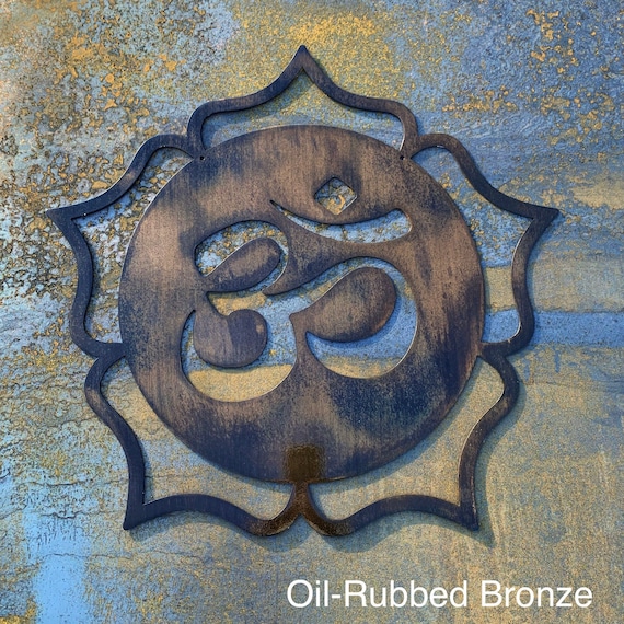 Om Lotus Metal Wall Hanging | Mandala