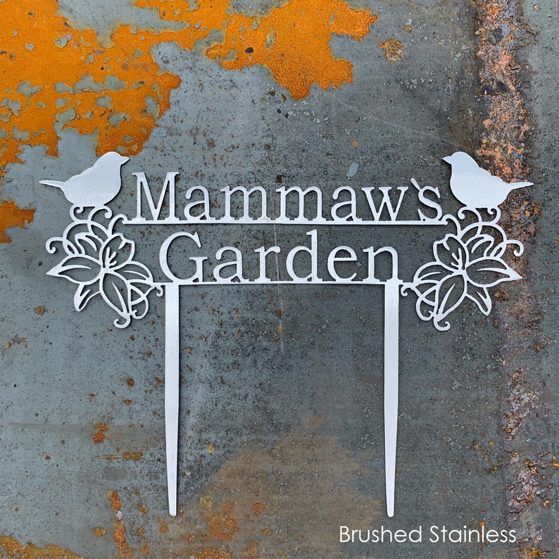 Custom Metal Garden Stakes Custom Garden Sign Mother's Day Gift Gift For Mom Gift For Grandma image 6