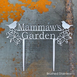 Custom Metal Garden Stake: Personalized Garden Sign