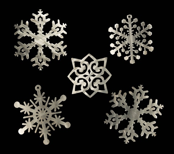 Metal Snowflake Set | Christmas Decoration | Outdoor Christmas Decoration | Winter Decor | Stainless Steel